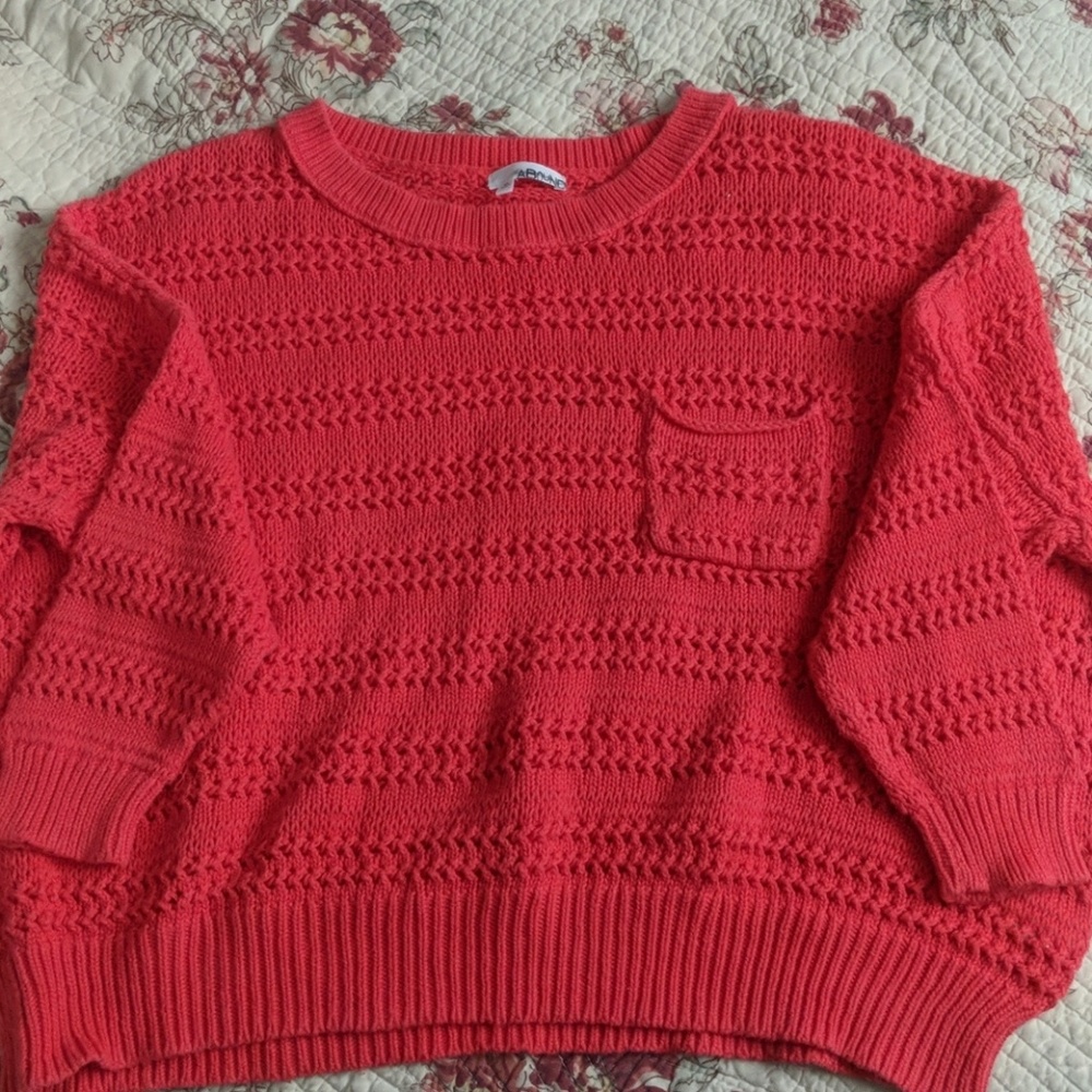 Knitted crop top sweater